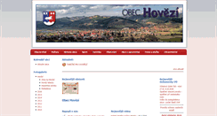 Desktop Screenshot of obec-hovezi.cz