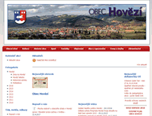 Tablet Screenshot of obec-hovezi.cz